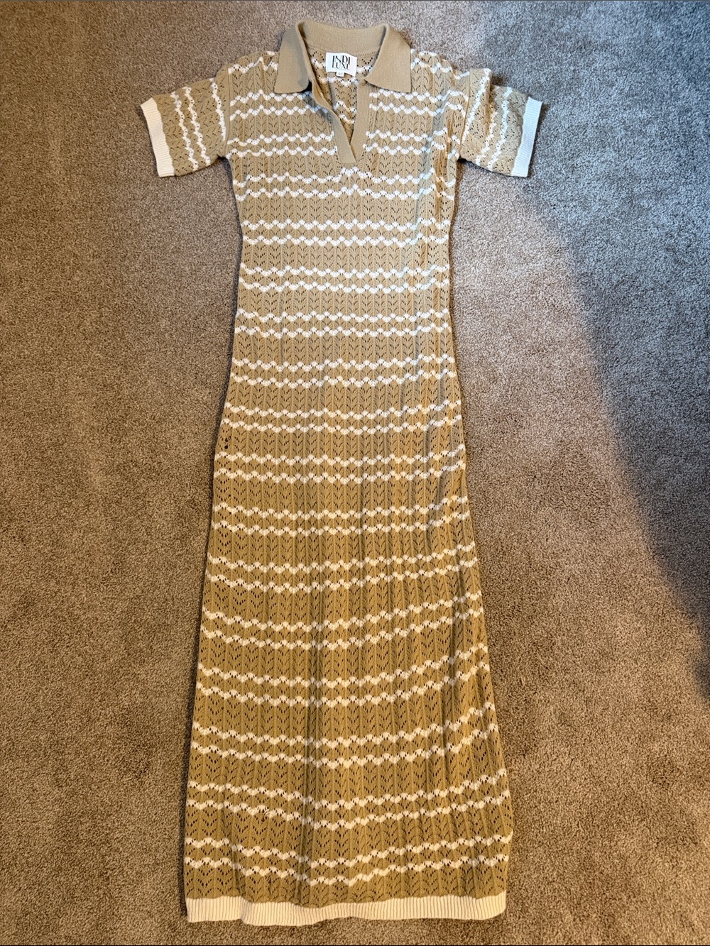 Cable knit dress